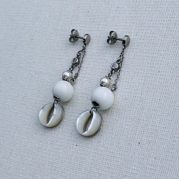 Fossil Dangle Earrings - Picture 2 of 4